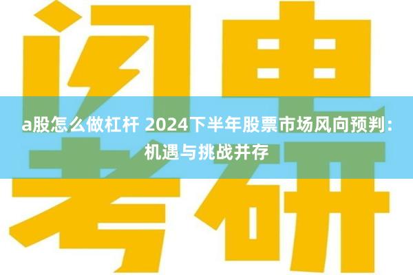 a股怎么做杠杆 2024下半年股票市场风向预判：机遇与挑战并存