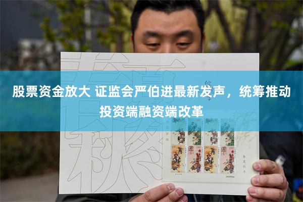 股票资金放大 证监会严伯进最新发声，统筹推动投资端融资端改革